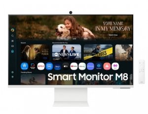 Samsung Monitor 32 cale Smart M8 M80F VA 3840x2160 UHD 16:9 1xHDMI 1xUSB-C 1xUSB-A 4ms 60Hz Smart TV płaski 3Y2d2 (LS32FM801UUXD
