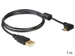 Delock Kabel Micro USB AM-MBM5P kątowy lewy/prawy 1m