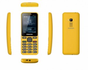 Maxcom Telefon MM 139 DUAL SIM żółty