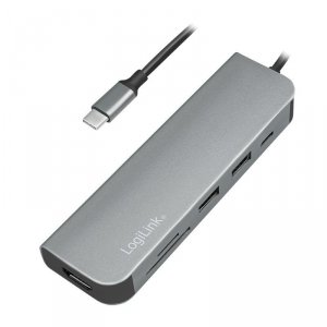 LogiLink Hub Wielofiunkcyjny USB-C Czytnik kart HDMI PD