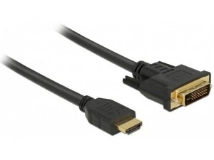 Delock Kabel HDMI-DVI-D 1m czarny dual link
