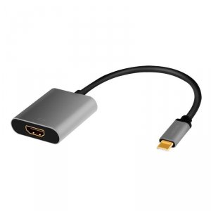 LogiLink Adapter USB-C do HDMI/F ,4K/60Hz aluminiowy 0.15m