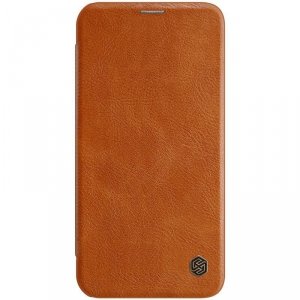 Nillkin Etui Qin Leather Apple iPhone 12/12 Pro Brązowe