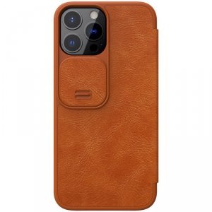 Nillkin Etui Qin Pro Leather Apple iPhone 13 Pro Brązowe