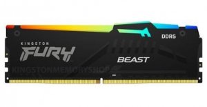Kingston Pamięć DDR5 Fury Beast Black RGB 16GB(1*16GB)/5200 CL36 EXPO