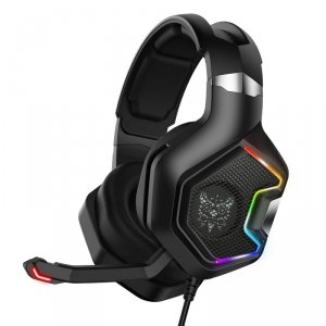 Onikuma Słuchawki gamingowe K10 PRO RGB czarne (przewodowe)