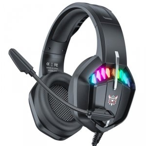 Onikuma Słuchawki gamingowe X28 RGB czarne (przewodowe)