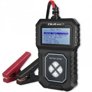 Qoltec Cyfrowy Tester akumulatora z LCD | 12V | AGM | GEL | STD | 30-   220Ah