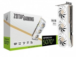 ZOTAC Karta graficzna GeForce RTX 5070 Ti SOLID CORE OC 16GB GDDR7 256bit 3DP/HDMI biała