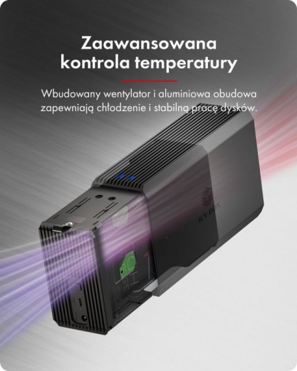 IcyBox Obudowa IB-RD3720-CU3 RAID 2x2,5/3,5 SATA HDD