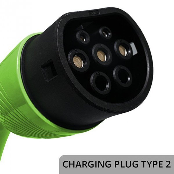 Qoltec Mobilna ładowarka do samochodu elektrycznego EV z regulacją 2w1  Typ2 | 3.5kW | 230V | Wi-Fi | TUYA | SMART LIFE | LCD | 