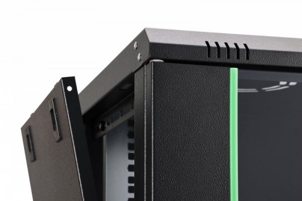 Digitus Szafa sieciowa wisząca Dynamic 19" 9U rack 474x600x450mm, drzwi szyba, czarna, niezłożona, 60kg