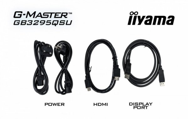 IIYAMA Monitor 31.5 cala GB3272QSU-B1 QHD,IPS,180Hz,2xHDMI,DP,400CD,          2xUSB 3.2 , 2xUSB-C,G-SYNC Compatible, 2x5W, , HAS