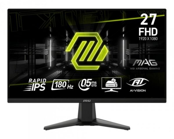 MSI Monitor 27 cali MAG 275F LED/FHD/Flat/180Hz/czarny