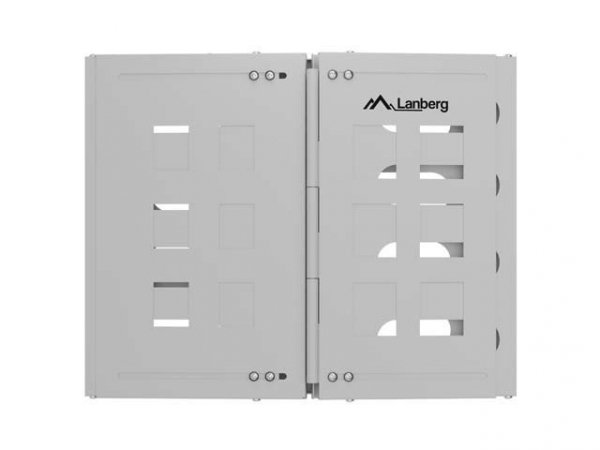 Lanberg Uchwyt ścienny rack 19" 8U 497x400/240 szary