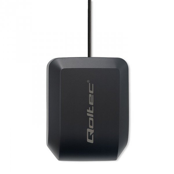 Qoltec Mobilna Antena GPS GLONASS z podstawą magnetyczną| dookólna |   28dBi | 50W | FAKRA