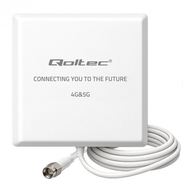 Qoltec Antena 4G 5G LTE | 9dBi | kierunkowa | zewnętrzna | SMA |        wodoodporna | 3m