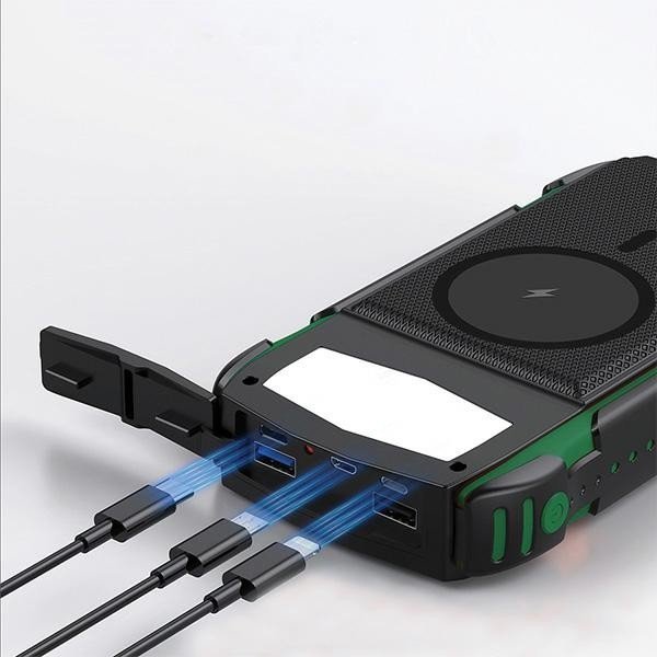 4smarts Powerbank Solarny 20000mAh TitanPack Rugged UltiMag Zielony