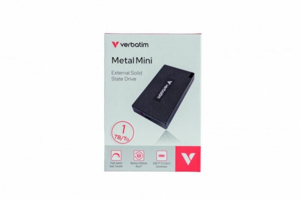 Verbatim Dysk Metal Mini SSD 512GB USB-C 32030