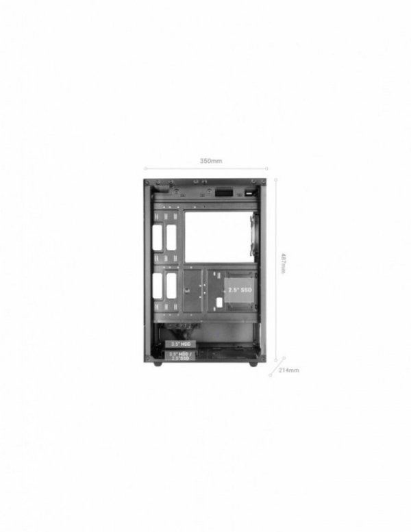 TACENS Obudowa Mars MC-XO ATX wentylator FRGB czarna