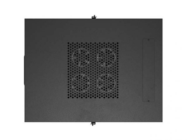 Lanberg Szafa instalacyjna rack stojąca 19" 24U  600x800 czarna drzwi przeszklone LCD ( Flat pack) V2