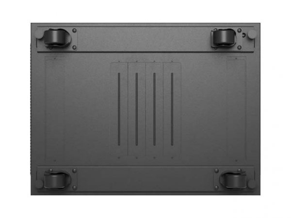 Lanberg Szafa instalacyjna rack stojąca 19" 24U  600x800 czarna drzwi przeszklone LCD ( Flat pack) V2