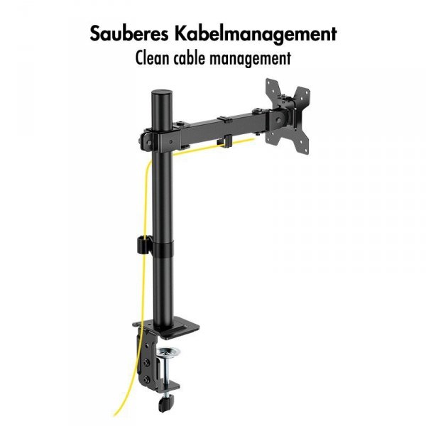LogiLink Uchwyt do monitora 17 - 32', max 10kg., stalowy