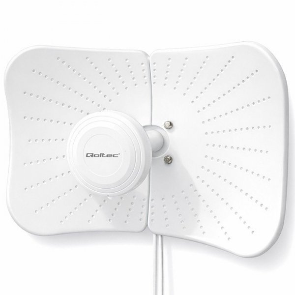 Qoltec Antena paraboliczna 4G 5G LTE | 2x19dBi | kierunkowa | zewnętrzna| 1710-2700 MHz | 3300-4200 MHz | N Female | wodoodporna