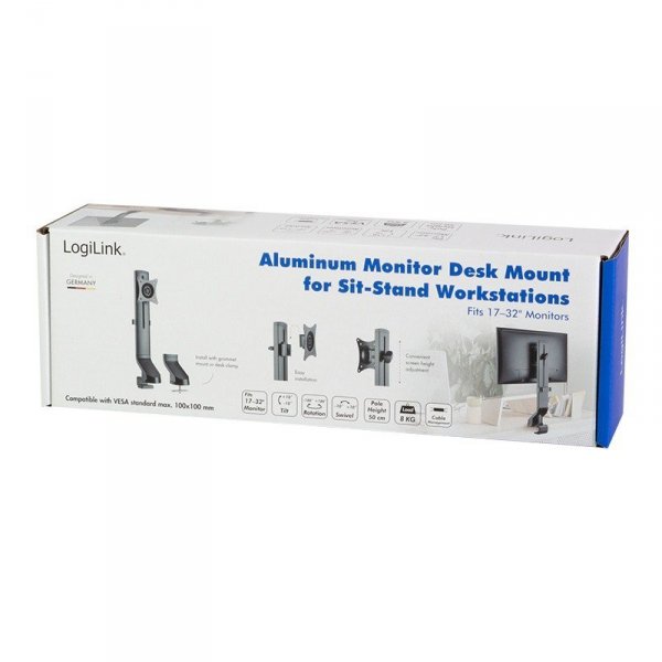 LogiLink Uchwyt do monitora, VESA ,17-32 cali, max.8kg
