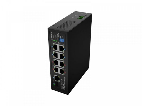 Lanberg Przełącznik Light ILFE-8P-1GE-1S-120 Light Industrial POE 4XBT 4XAT  SFP+ ETH DIN FAST Ethernet