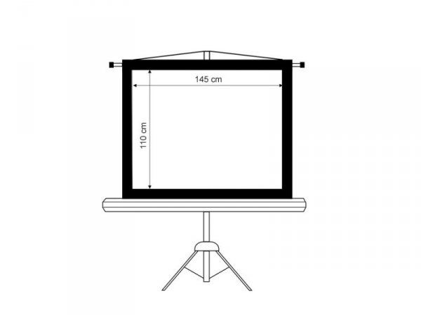 Maclean Ekran projekcyjny MC-536 na stojaku 72" 4:3 145x110