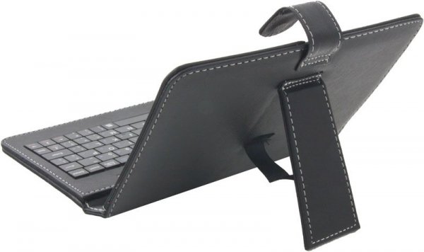 Esperanza KLAWIATURA + ETUI DO TABLETÓW 7&quot; EK123 MADERA / SKÓRA            EKOLOGICZNA /  STAND / CZARNE