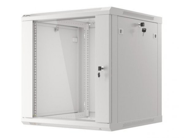 Lanberg Szafa instalacyjna wisząca 19 cali 12U 600X600mm szara (drzwi szklane)