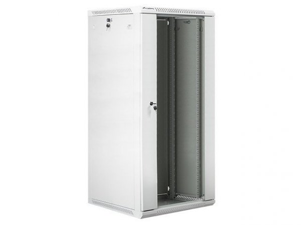 Lanberg Szafa instalacyjna wisząca 19 cali 27U 600X600mm szara (drzwi szklane)