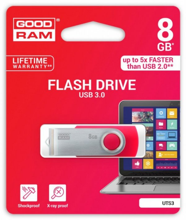 GOODRAM TWISTER RED 8GB USB3.0