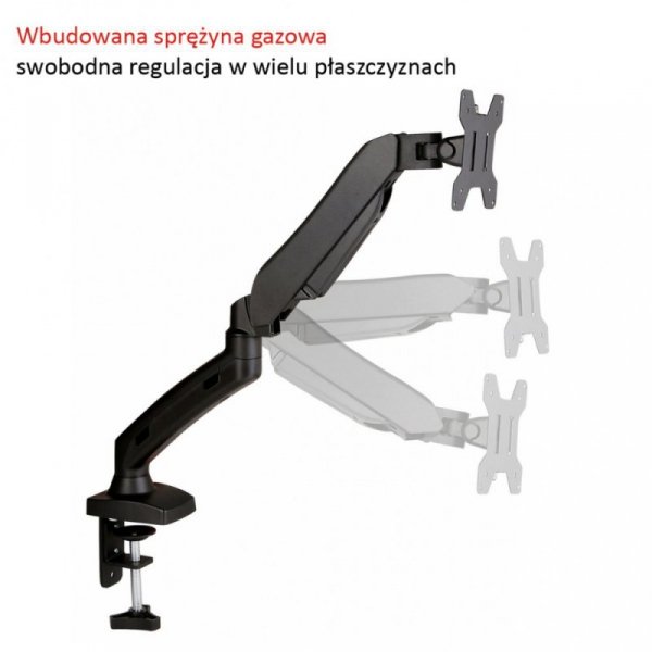 ART Uchwyt biurkowy na sprężynie gazowej do 1 monitora LCD/LED 13-27"            L-11GD