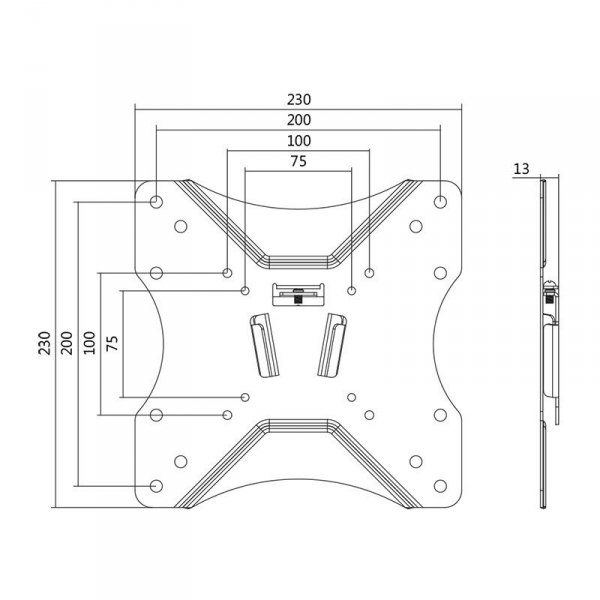 LogiLink Uchwyt ścienny LCD/LED VESA 200x200, 23-42"