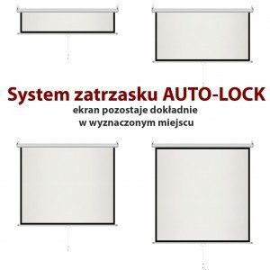 ART Ekran ręczny półautomat 4:3 100&quot; 203x152cm MS-100 4:3
