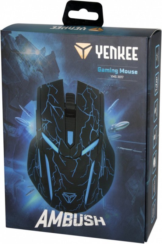 YENKEE Mysz przewodowa 6 przycisków YMS 3017 AMBUSH optyczna