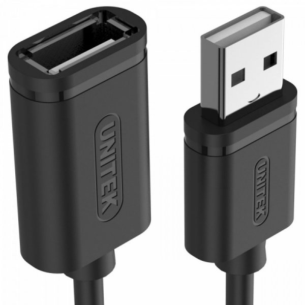 Unitek Kabel przedłużacz USB 2.0 AM-AF, 1m, Y-C428GBK