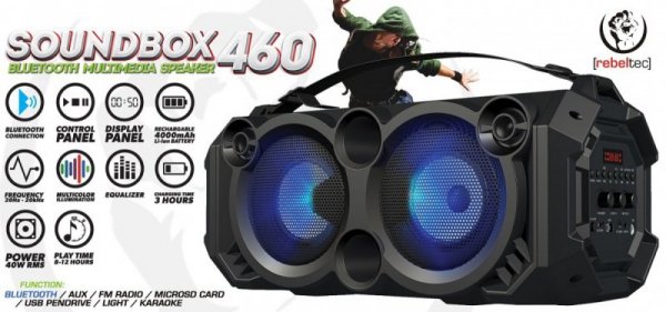 Rebeltec Głośnik Bluetooth SoundBox 460