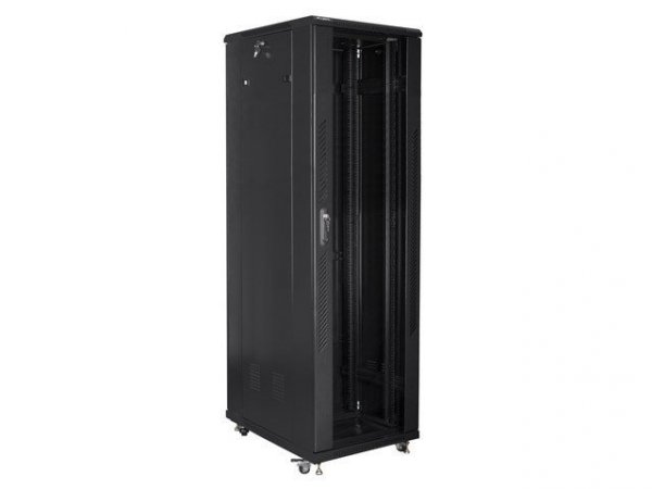 Lanberg Szafa stojąca Rack 19 42U 600x1000mm czarna FF01-6042-12B