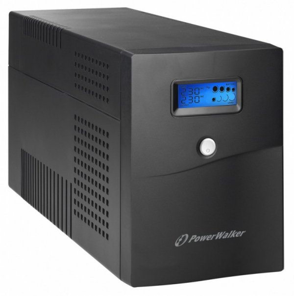 PowerWalker Zasilacz Line-Interactive 3000VA SCL 4xSchuko, RJ11/RJ45 IN/OUT, USB, LCD