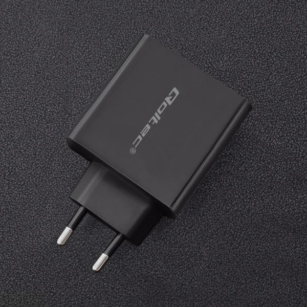 Qoltec Ładowarka sieciowa | 45W | 5-20V | 2.25-3A | USB typ C PD | USB | Czarna