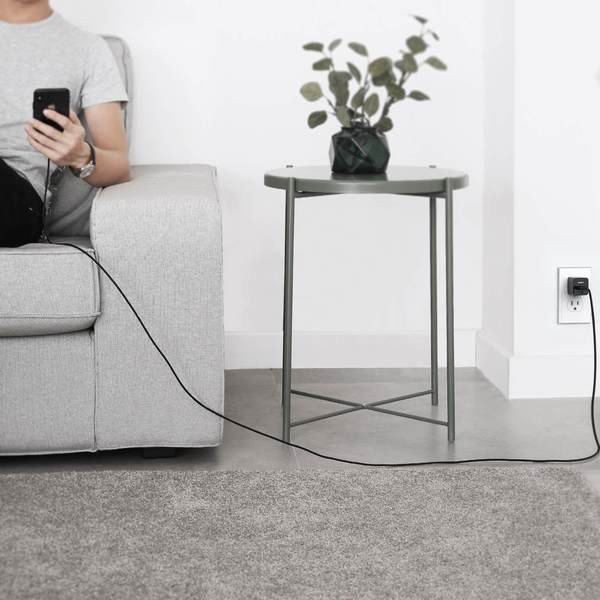 AUKEY CB-AL05 kabel Lightning - USB-A 2m MFi Apple nylonowy oplot czarny