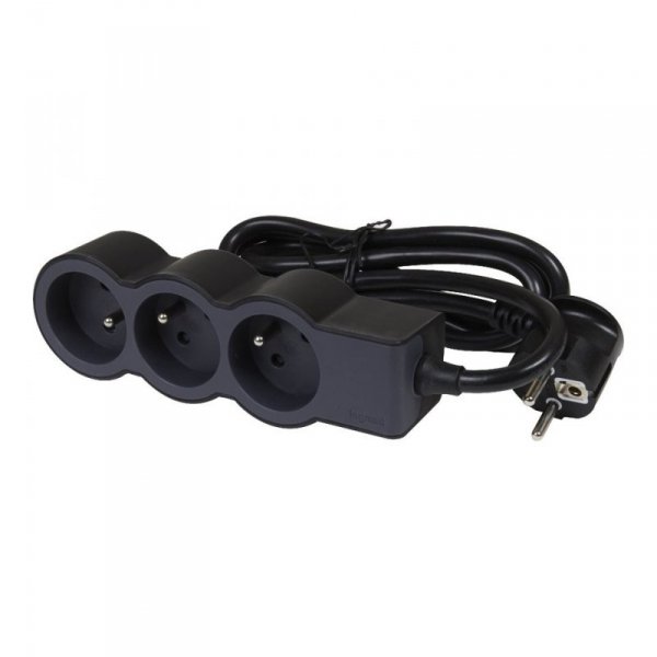 Legrand Przedłużacz listwa 3X2P+Z 3m C/G  049489