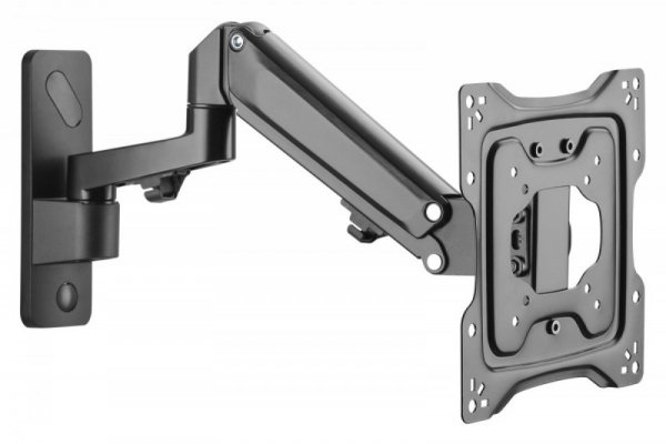 Digitus Uchwyt ścienny pojedynczy, 1xLCD, max. 43", max. obciążenie 23kg, ze sprężyną gazową, obrotowy