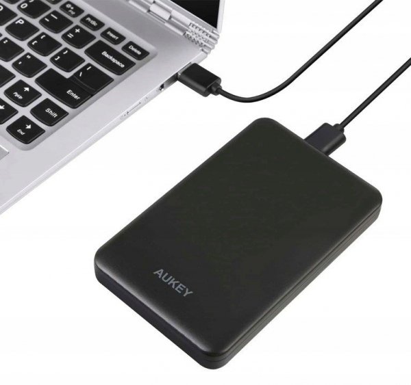 AUKEY DS-B4 obudowa na dysk HDD/SSD 2.5 cala SATA3 | USB 3.2 | 5 Gbps | do 2 TB | UASP | kabel 0.5m