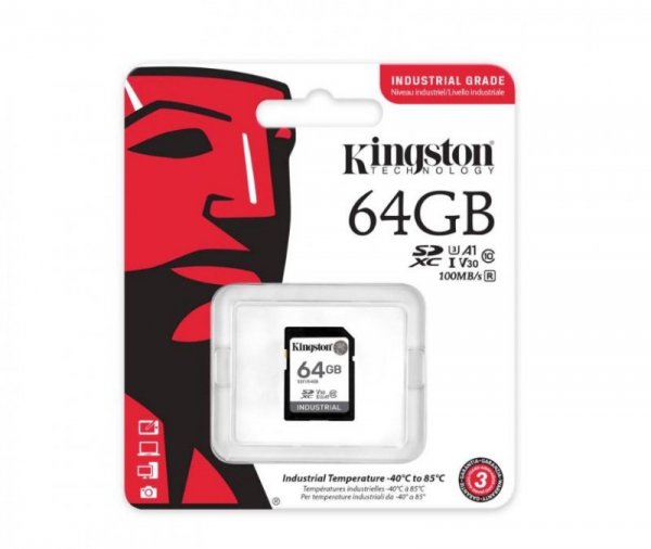 Kingston Karta microSD 64GB CL10 UHS-I Industrial