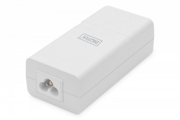 Digitus Zasilacz/Adapter PoE+ 802.3at, max. 52V 30W Gigabit 10/100/1000 Mbps, aktywny, Biały